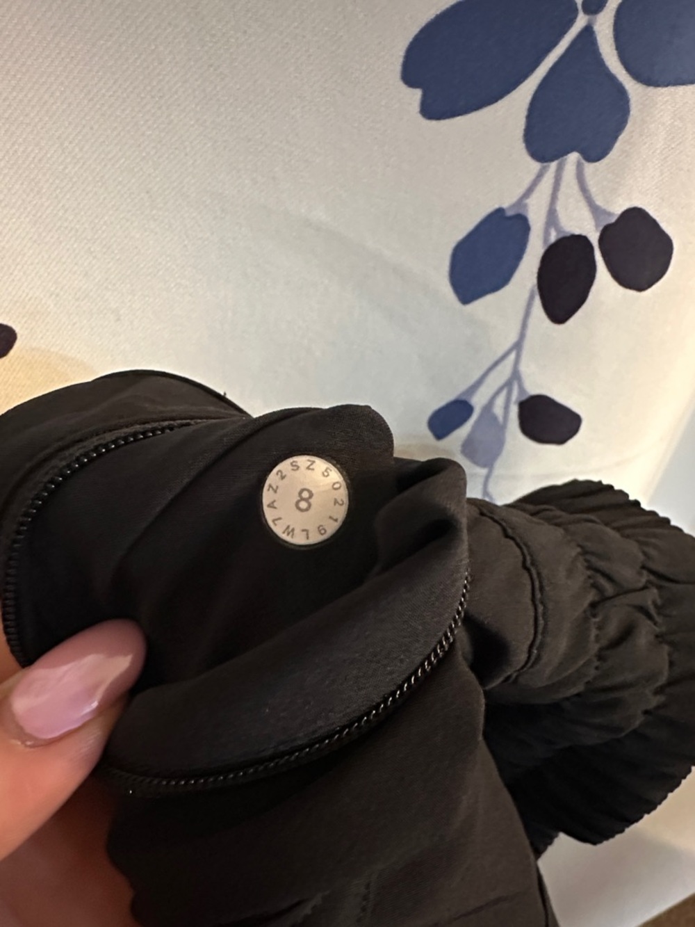 Lululemon Women’s Black Athletic Shorts with Secure Zip Pocket - Picture 2 of 4
